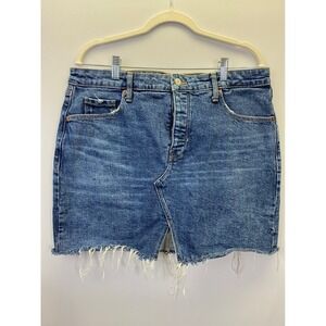 Old Navy Size 12 Higher High Rise Denim Skirt 90s Y2K Casual Everyday Chic